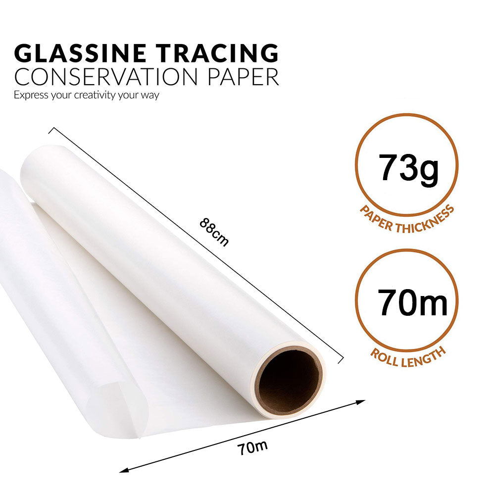 70m 88cm Wide Glassine Tracing Paper Light Diffusion Translucent Photography