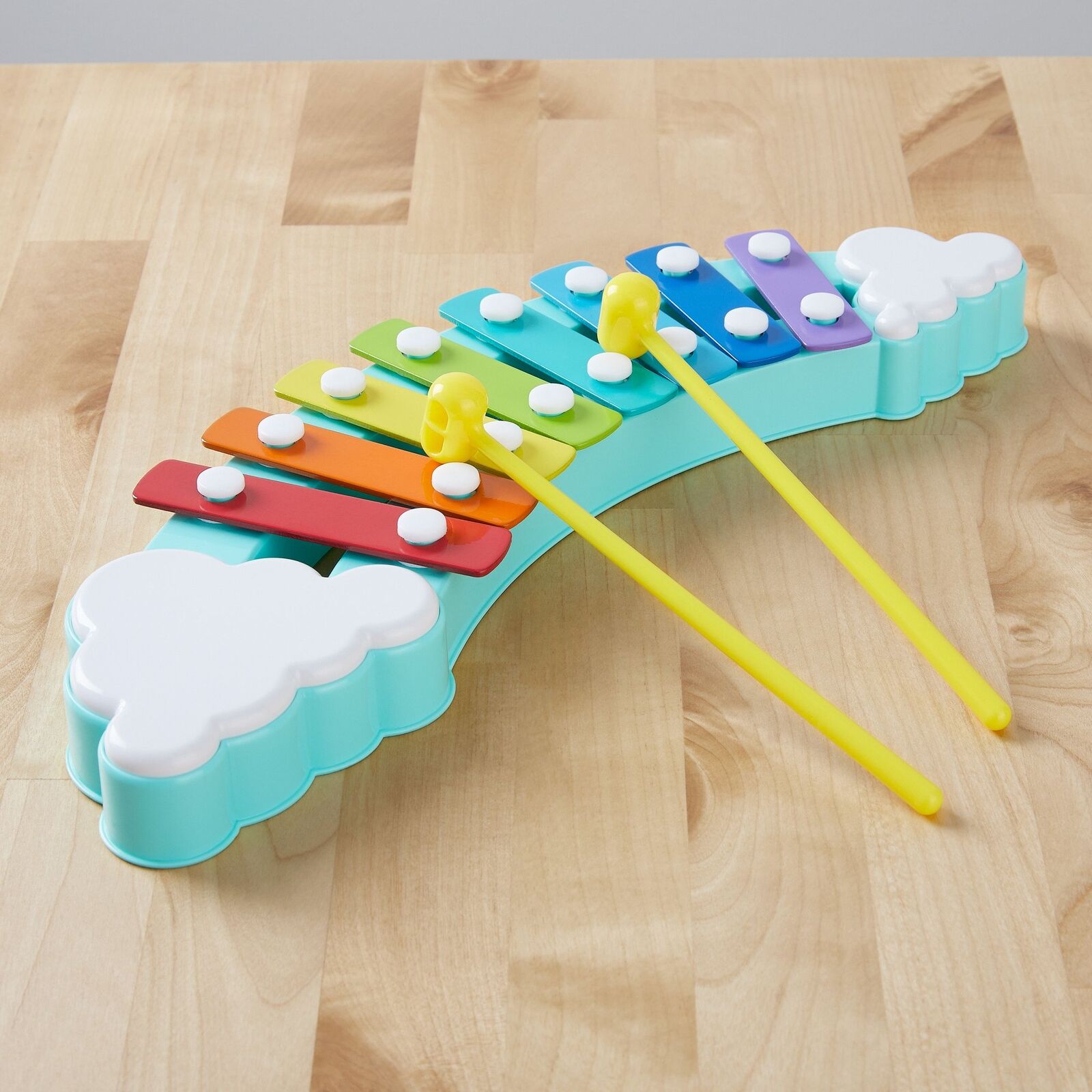 8-Key Rainbow Xylophone Musical Toy with Mallets for Kids