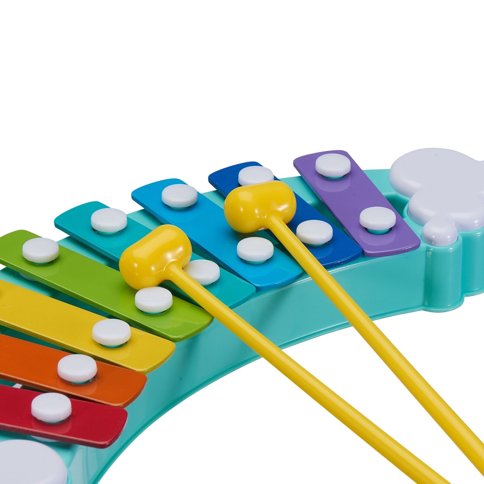 8-Key Rainbow Xylophone Musical Toy with Mallets for Kids