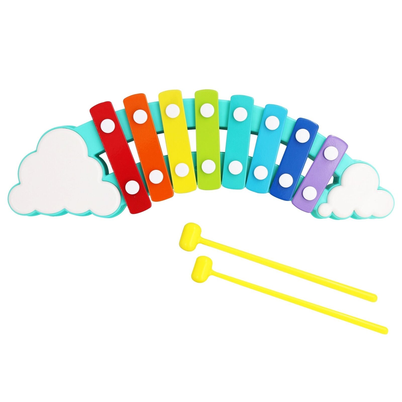 8-Key Rainbow Xylophone Musical Toy with Mallets for Kids