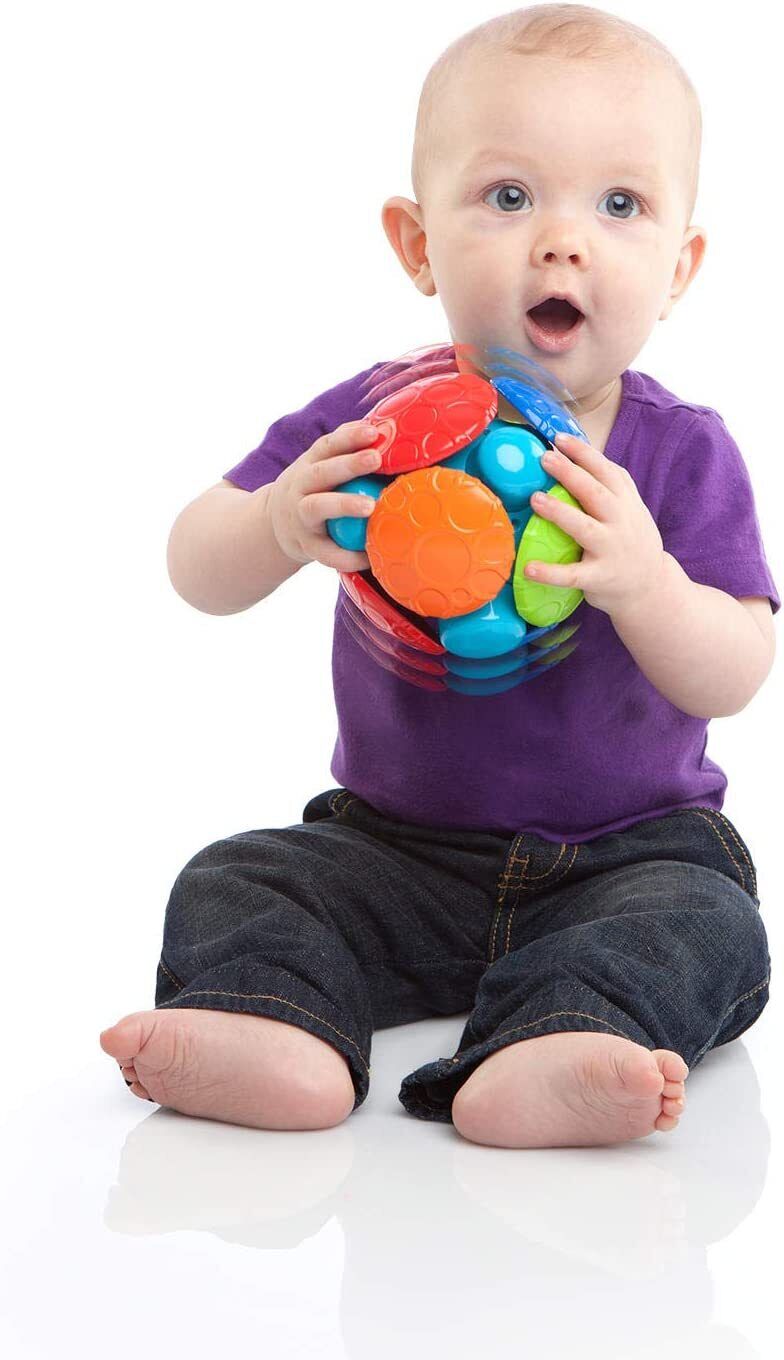 Textured Wobble Bobble Ball with Sounds for Babies