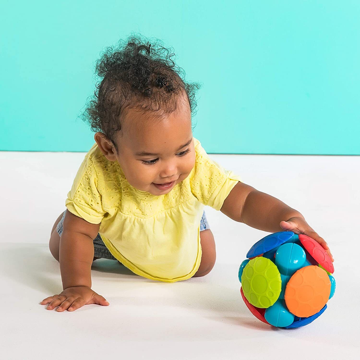 Textured Wobble Bobble Ball with Sounds for Babies