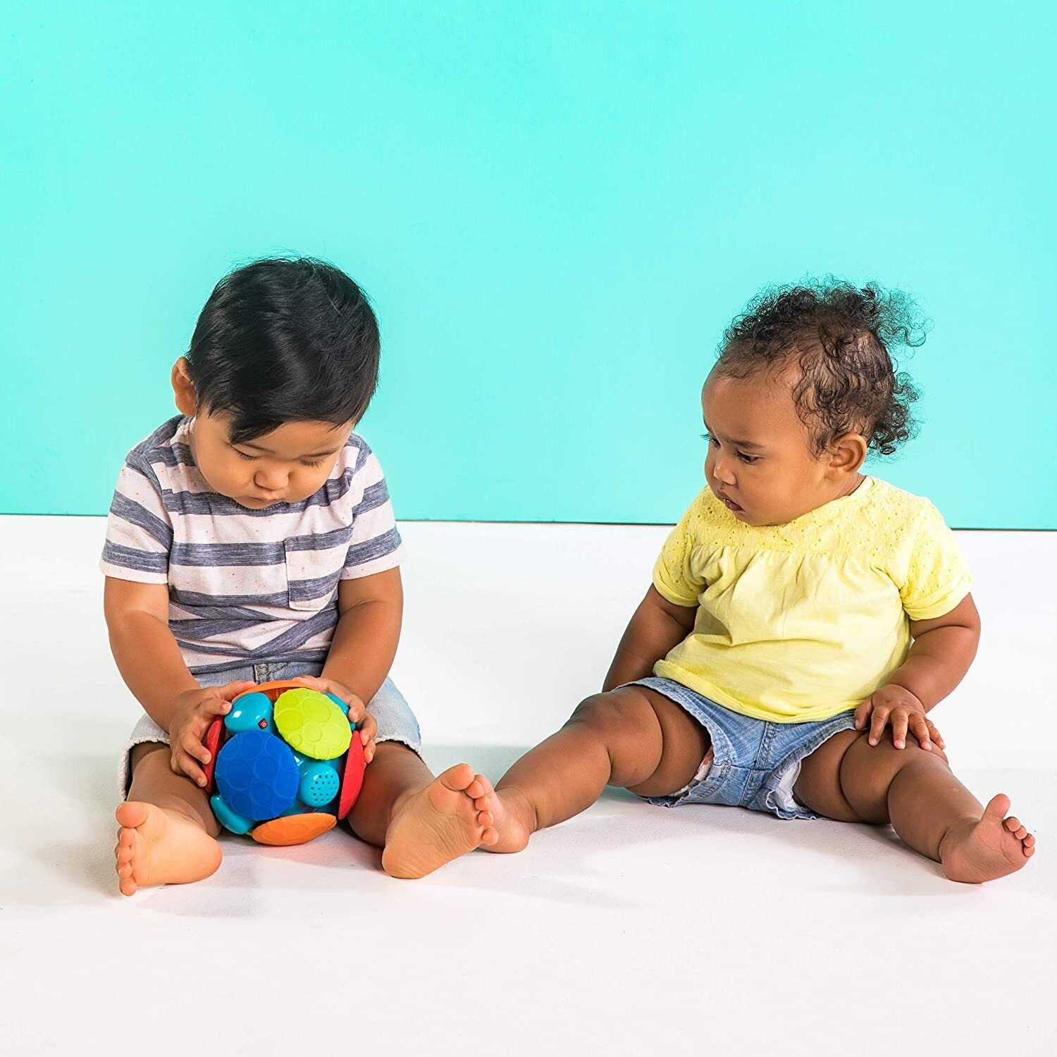 Textured Wobble Bobble Ball with Sounds for Babies