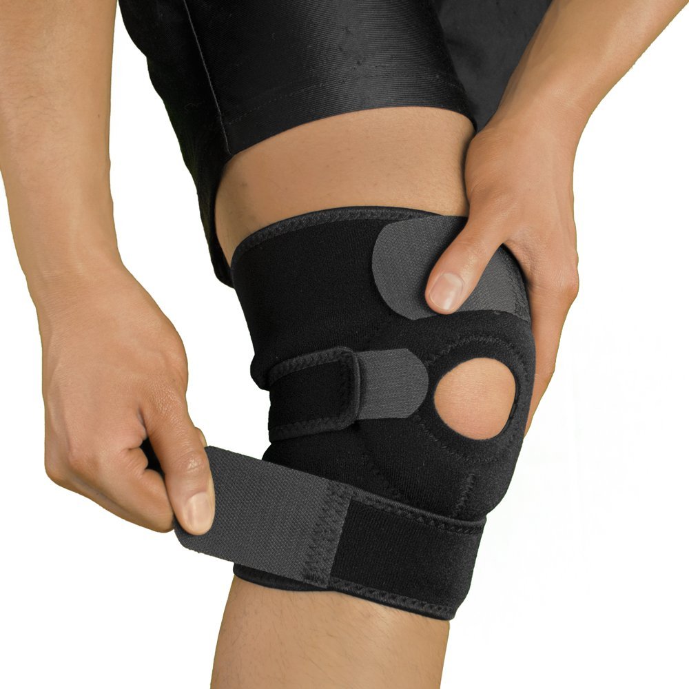 Adjustable Neoprene Open-Patella Knee Brace Support