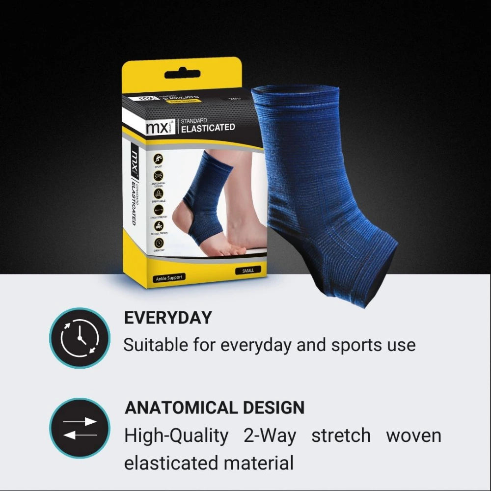 MX Health Standard Elasticated Ankle Support - Small
