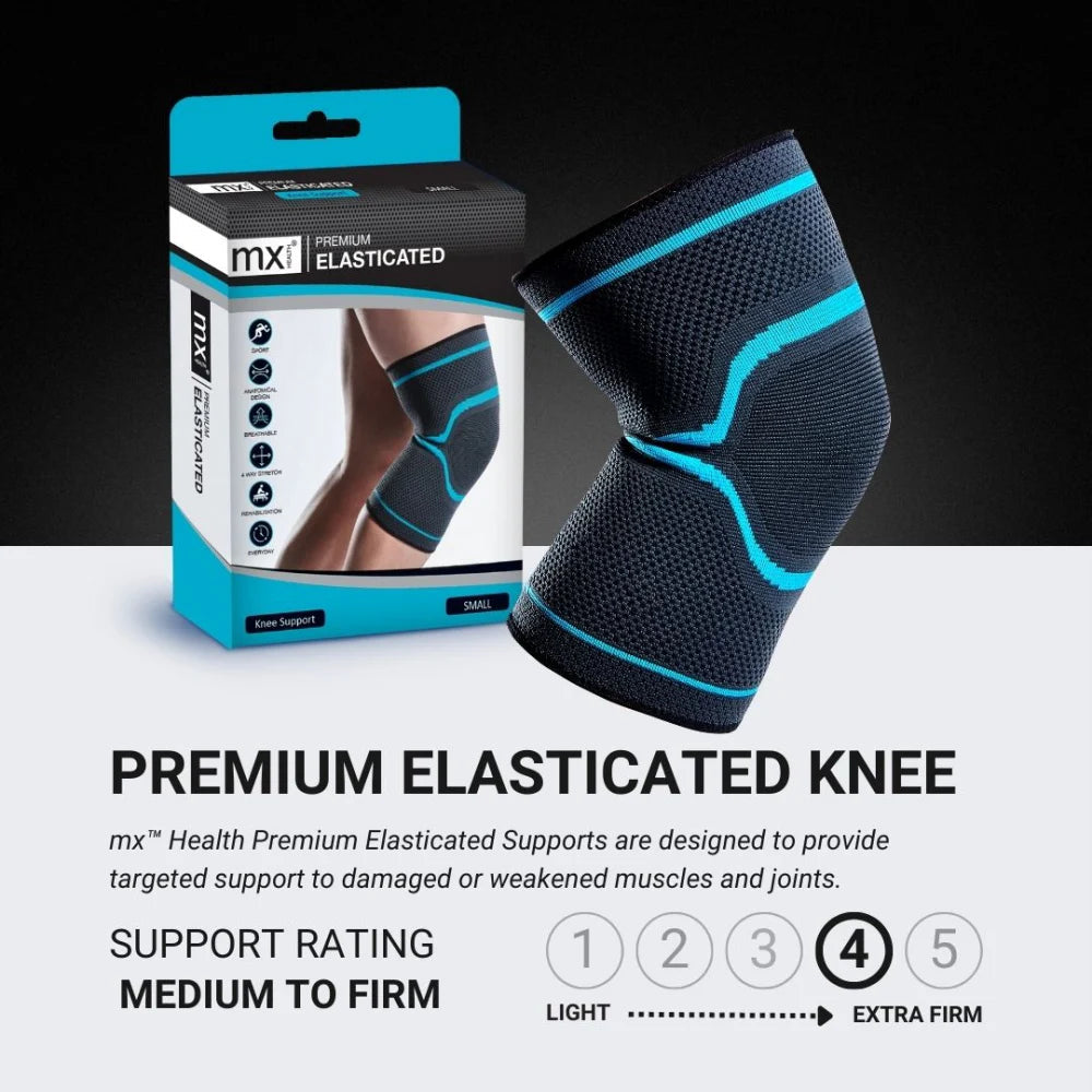 MX Health Premium Elasticated Knee Support - Medium