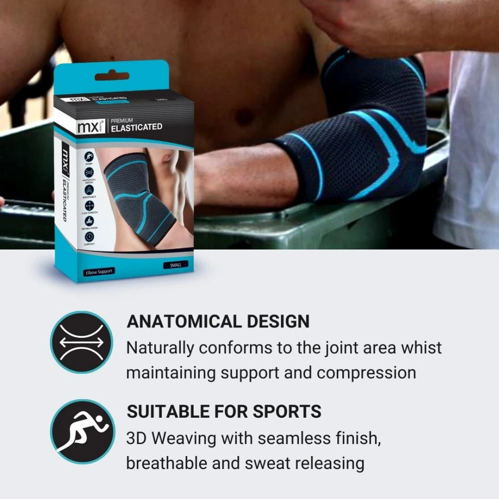 MX Health Premium Elasticated Elbow Support - Extra Large