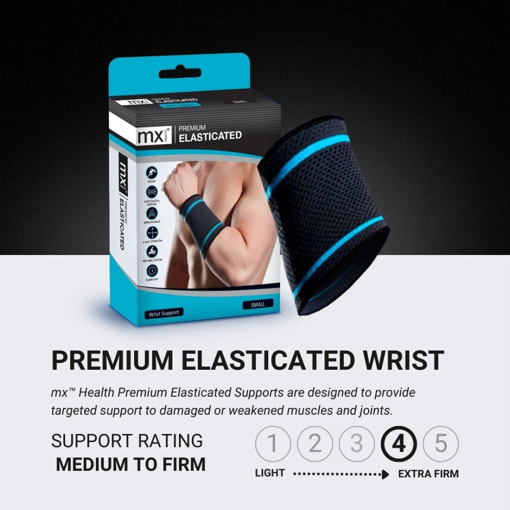 MX Health Premium Elasticated Wrist Support - Large