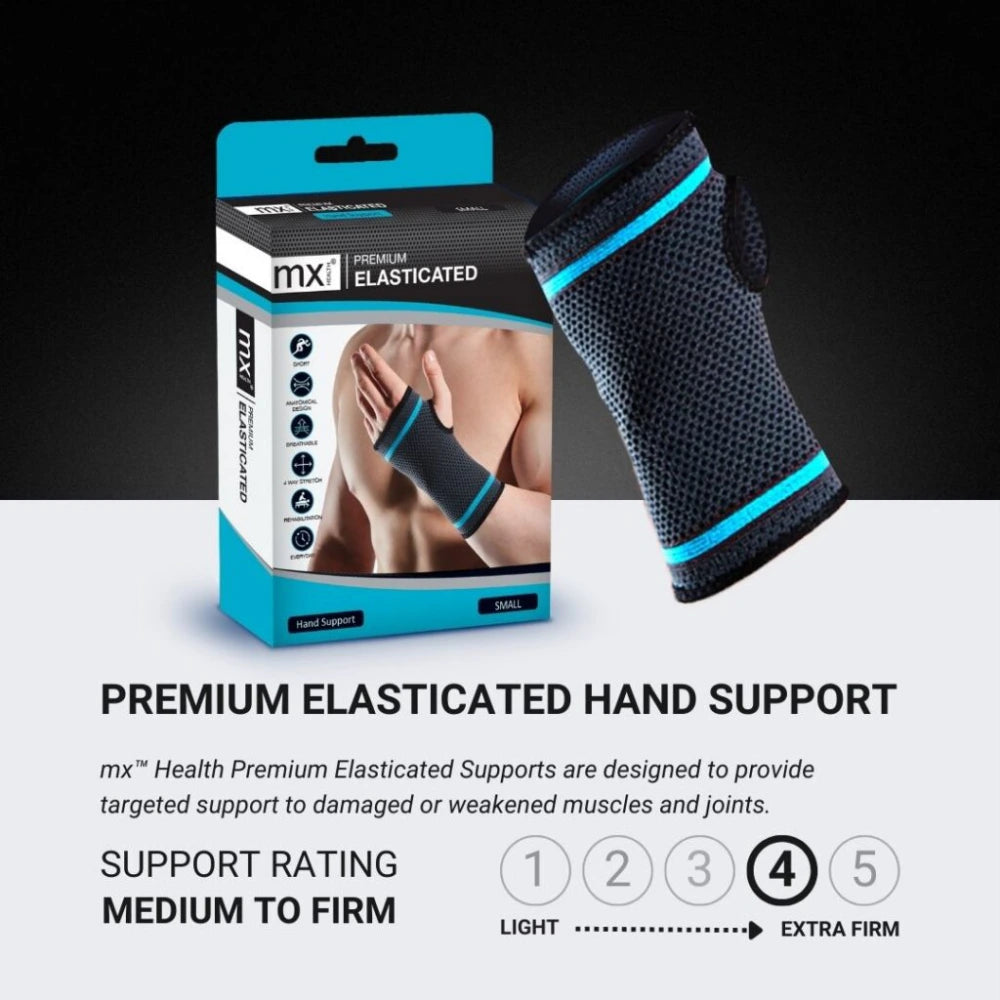 MX Health Premium Elasticated Hand Support - Large