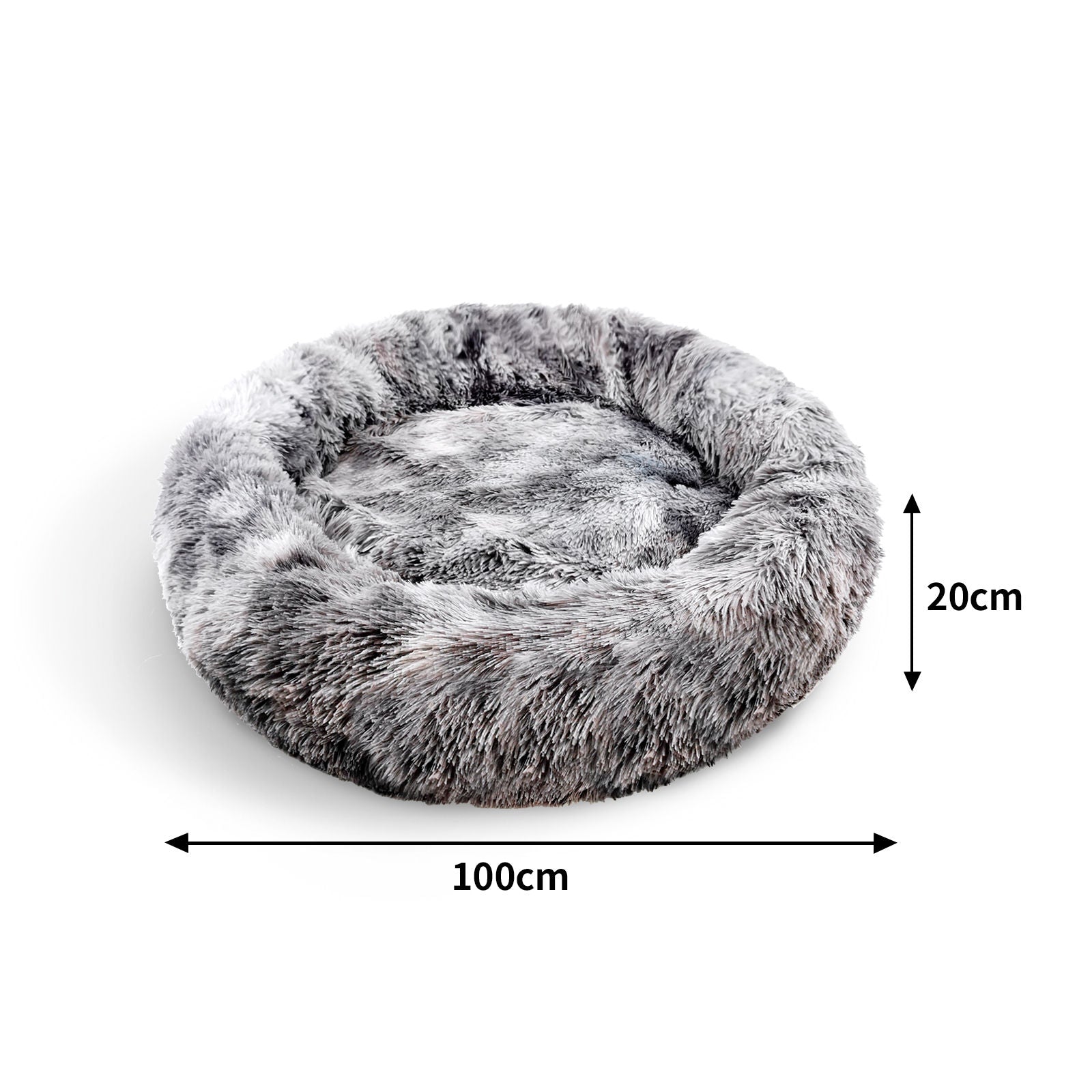 Extra Large Calming Pet Bed, Washable, Anti-Slip, Round