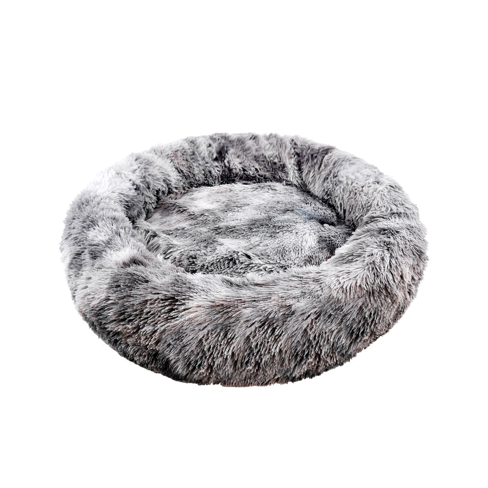 XL Pet Bed Calming Plush Round Non-Slip 120cm - Pawfriends