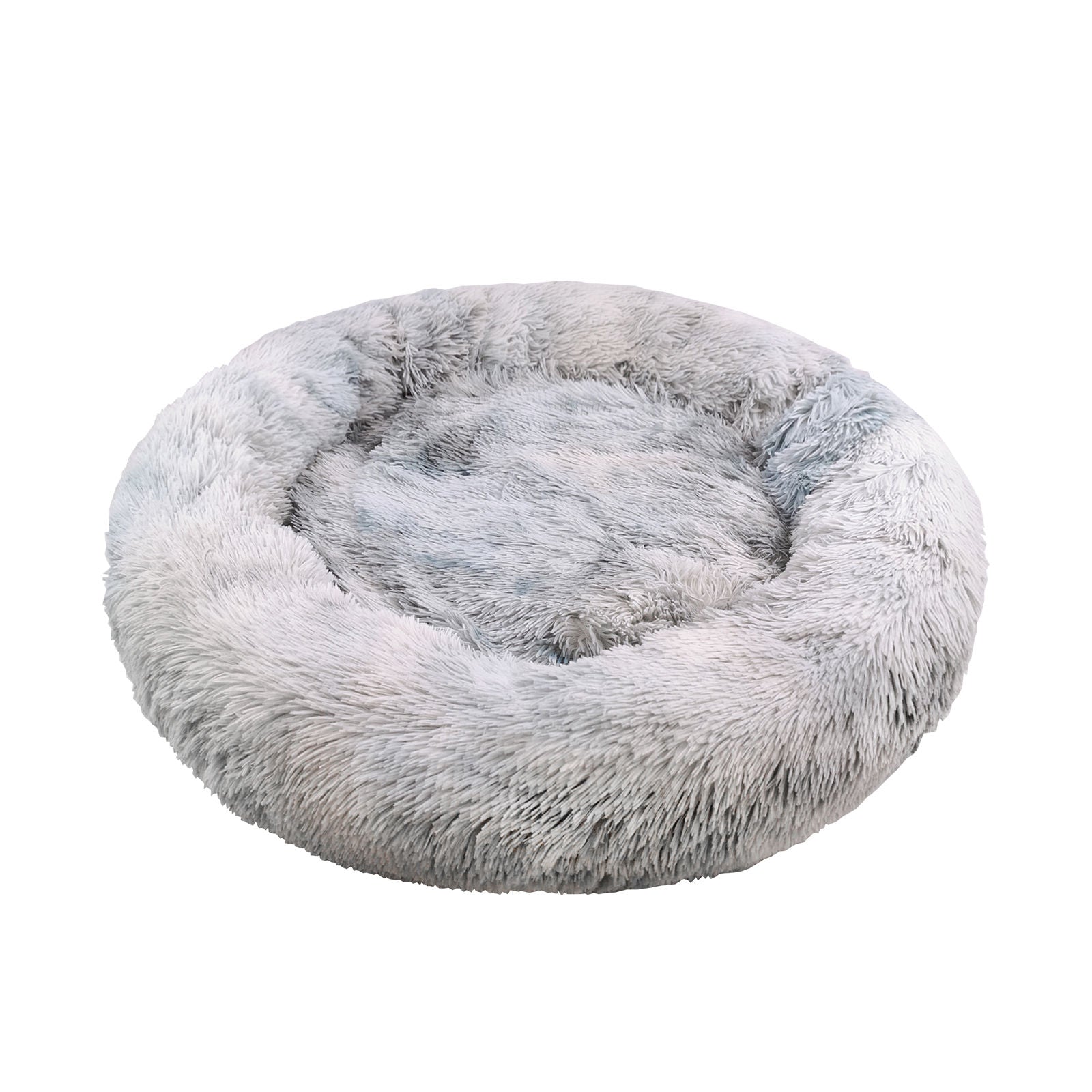 Soft Washable 120cm Round Calming Pet Bed with Zipper Cover