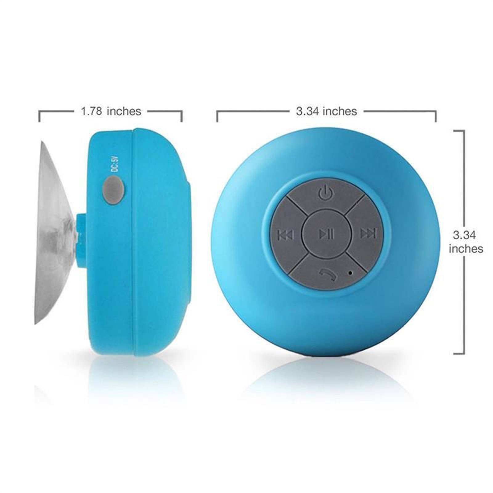 Waterproof Bluetooth Speaker Large Suction Cup Stereo Hands-Free