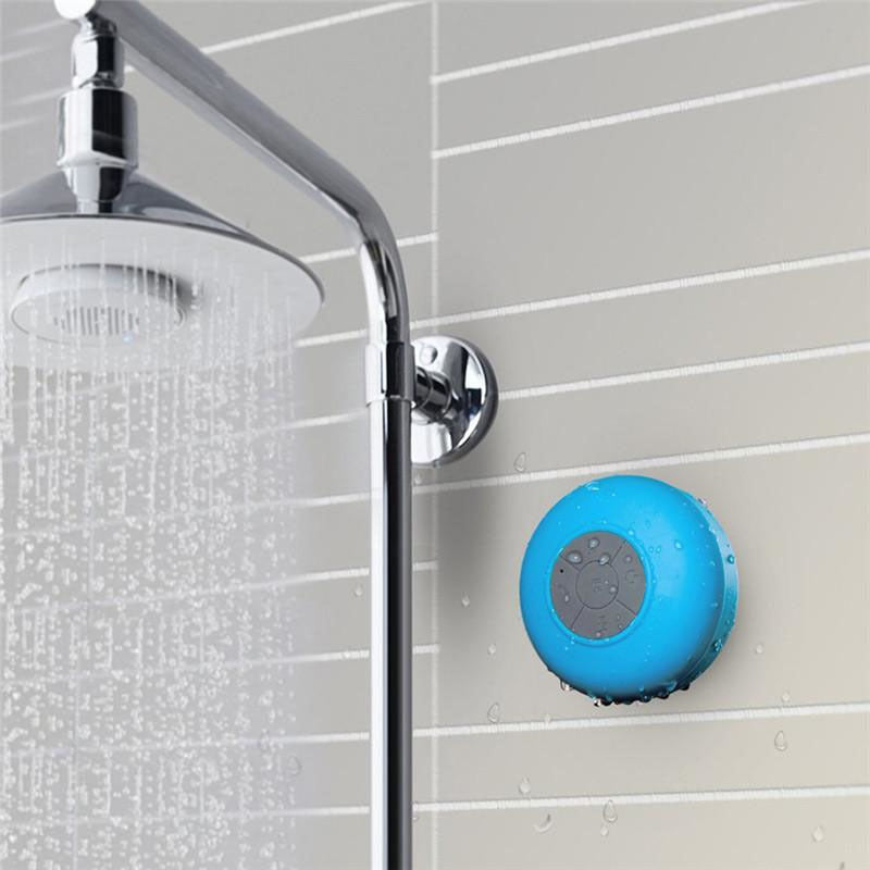 Waterproof Bluetooth Speaker Large Suction Cup Stereo Hands-Free