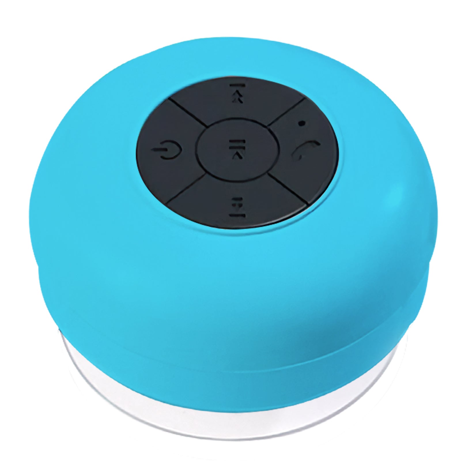 Waterproof Bluetooth Speaker w/ Large Suction Cup, Blue