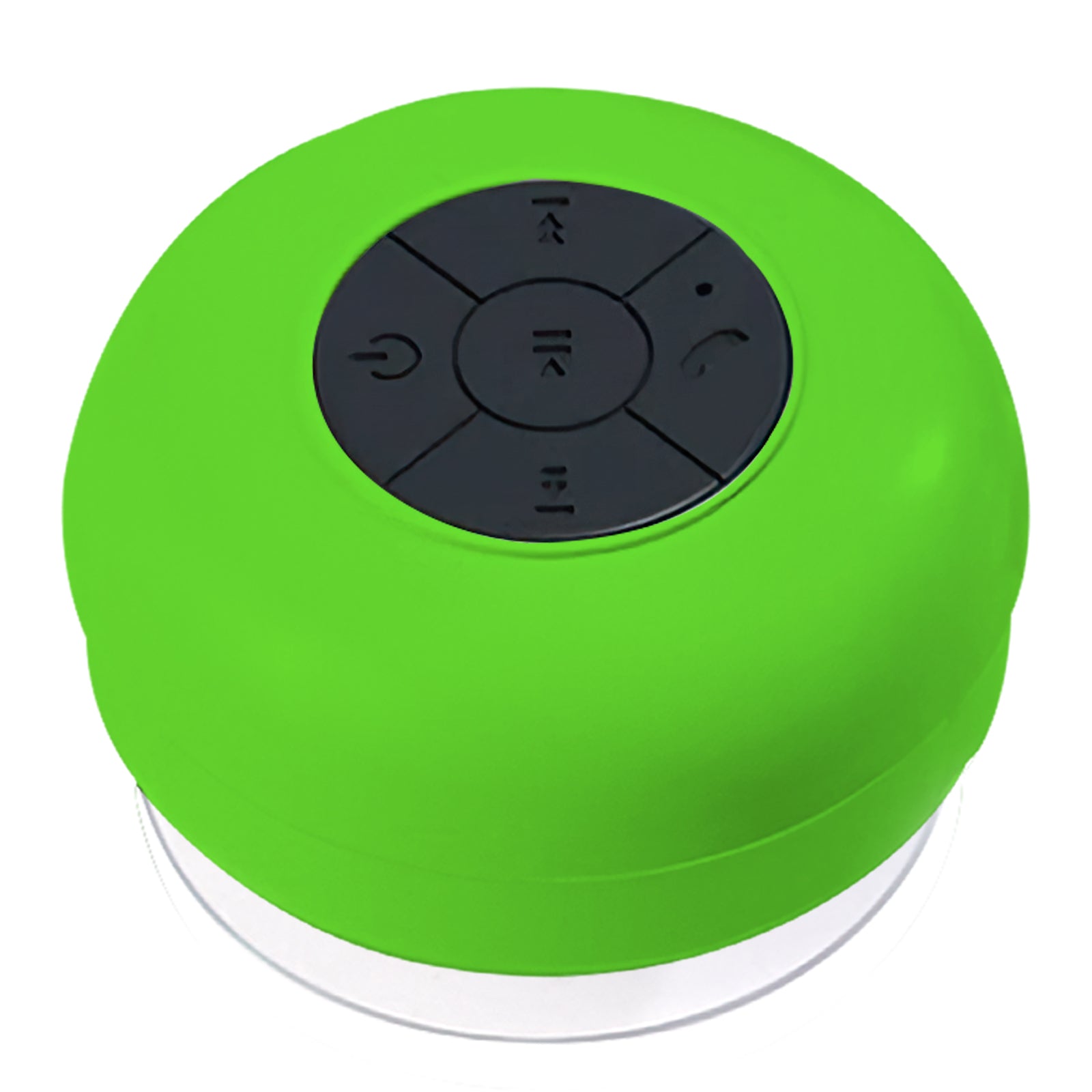 Waterproof Bluetooth Speaker, Suction Cup, 2.1 Channel, Green