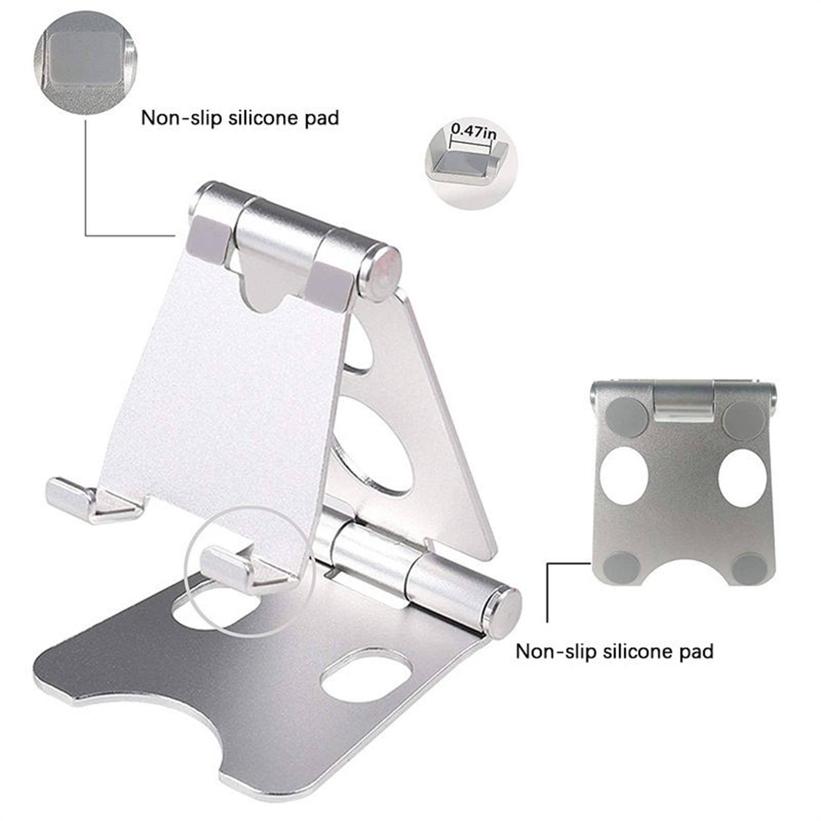 Lightweight Foldable Aluminum Phone Holder, Adjustable