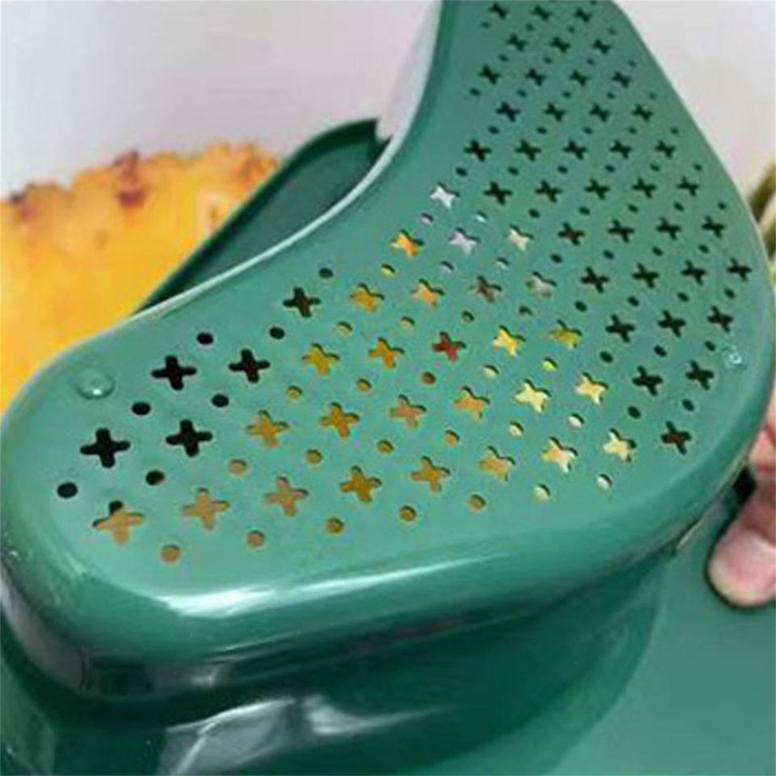 Non-Slip PP Sink Drain Basket - Green, Strainer Organizer