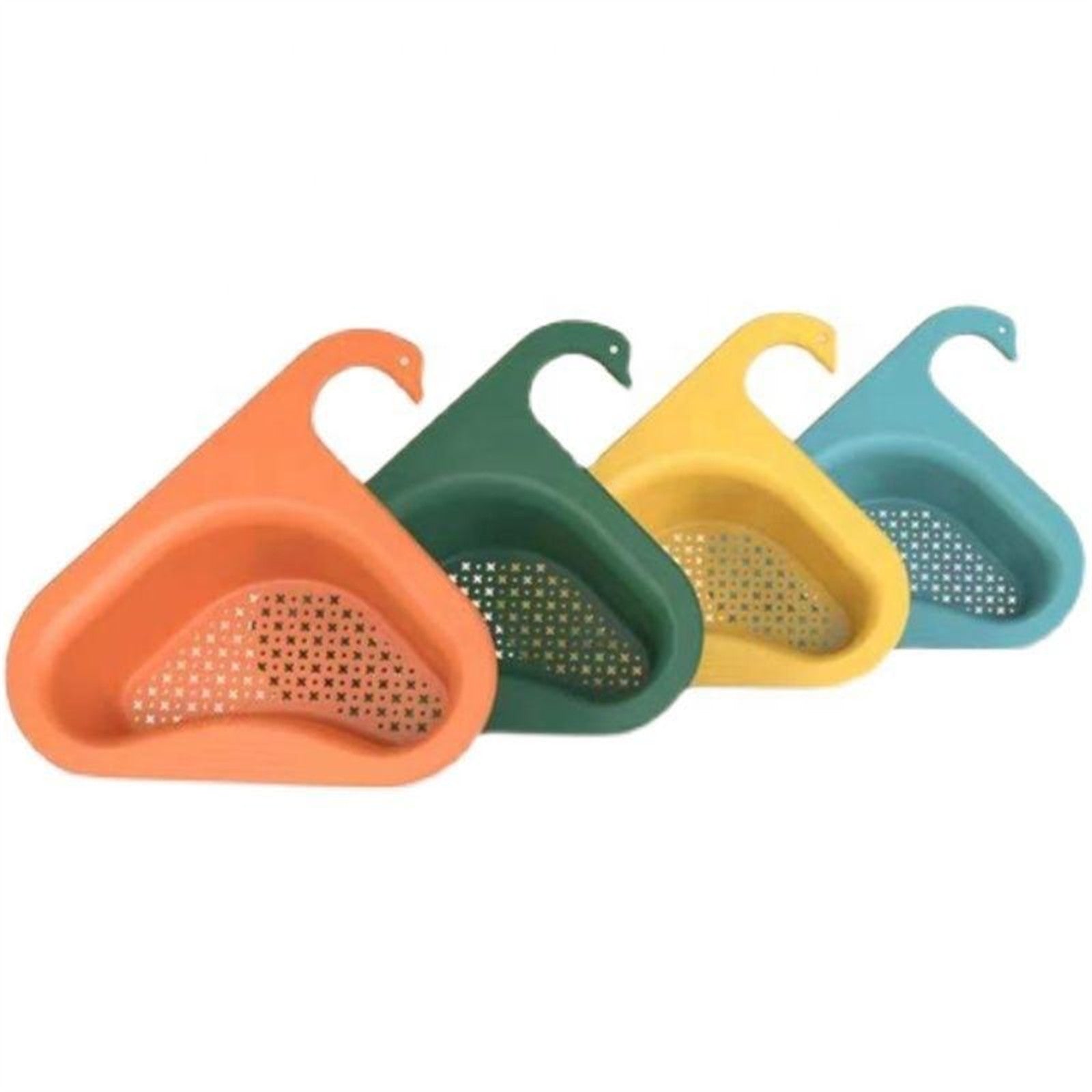 Non-Slip PP Sink Drain Basket - Green, Strainer Organizer