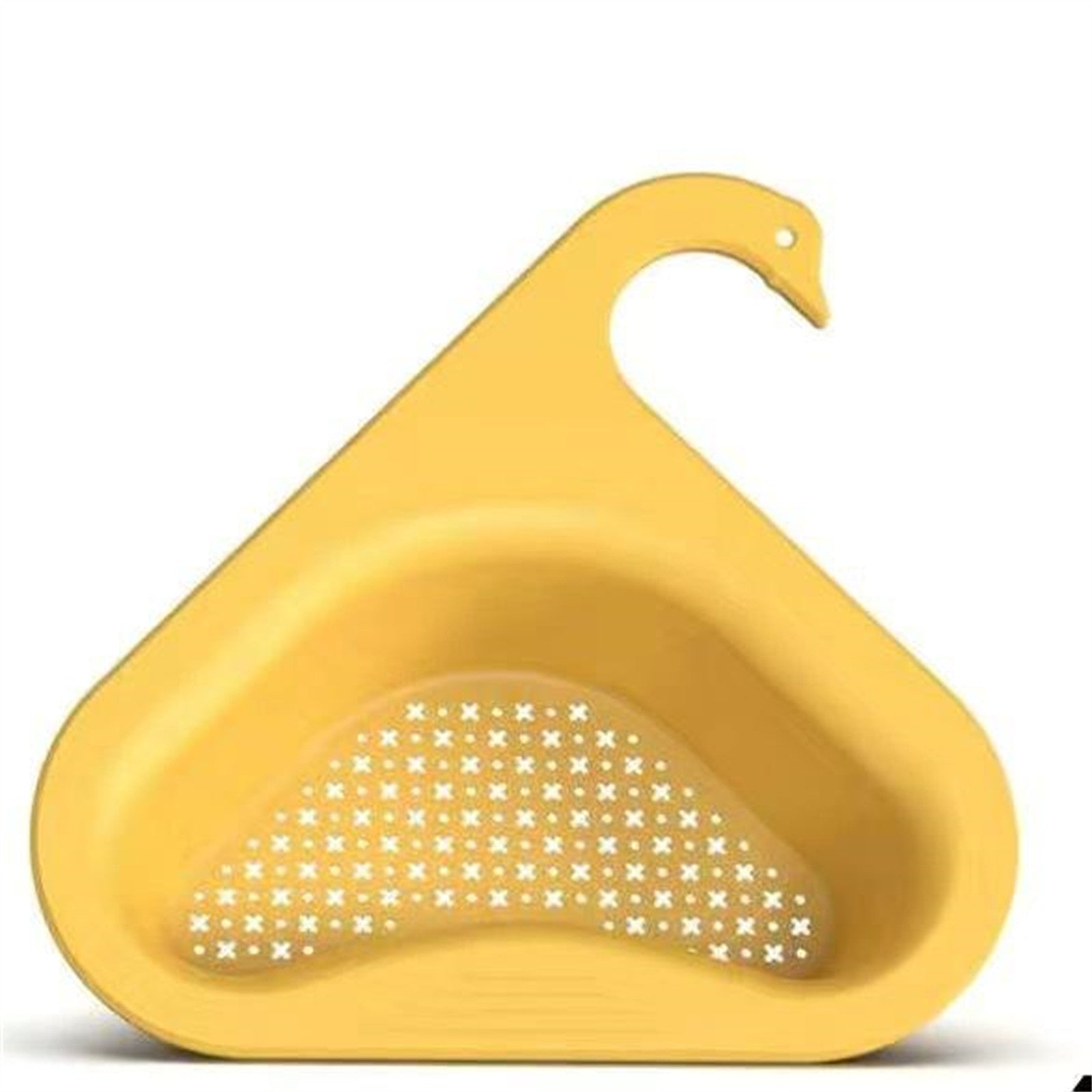 Non-Slip Yellow Sink Drain Basket for Fruits & Vegetables