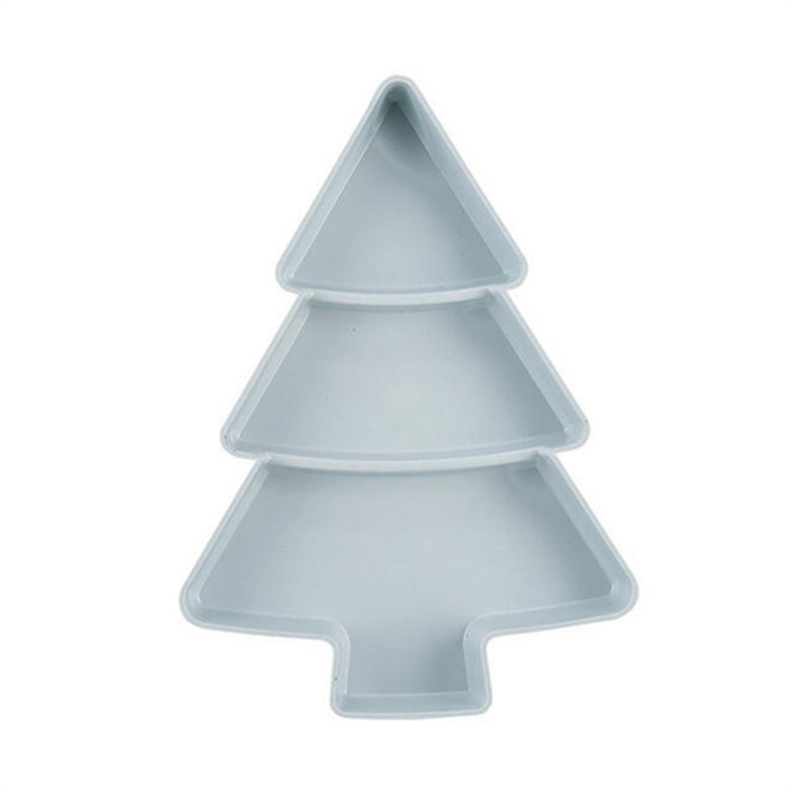 Resin Christmas Tree Snack & Fruit Tray - Blue, 100g