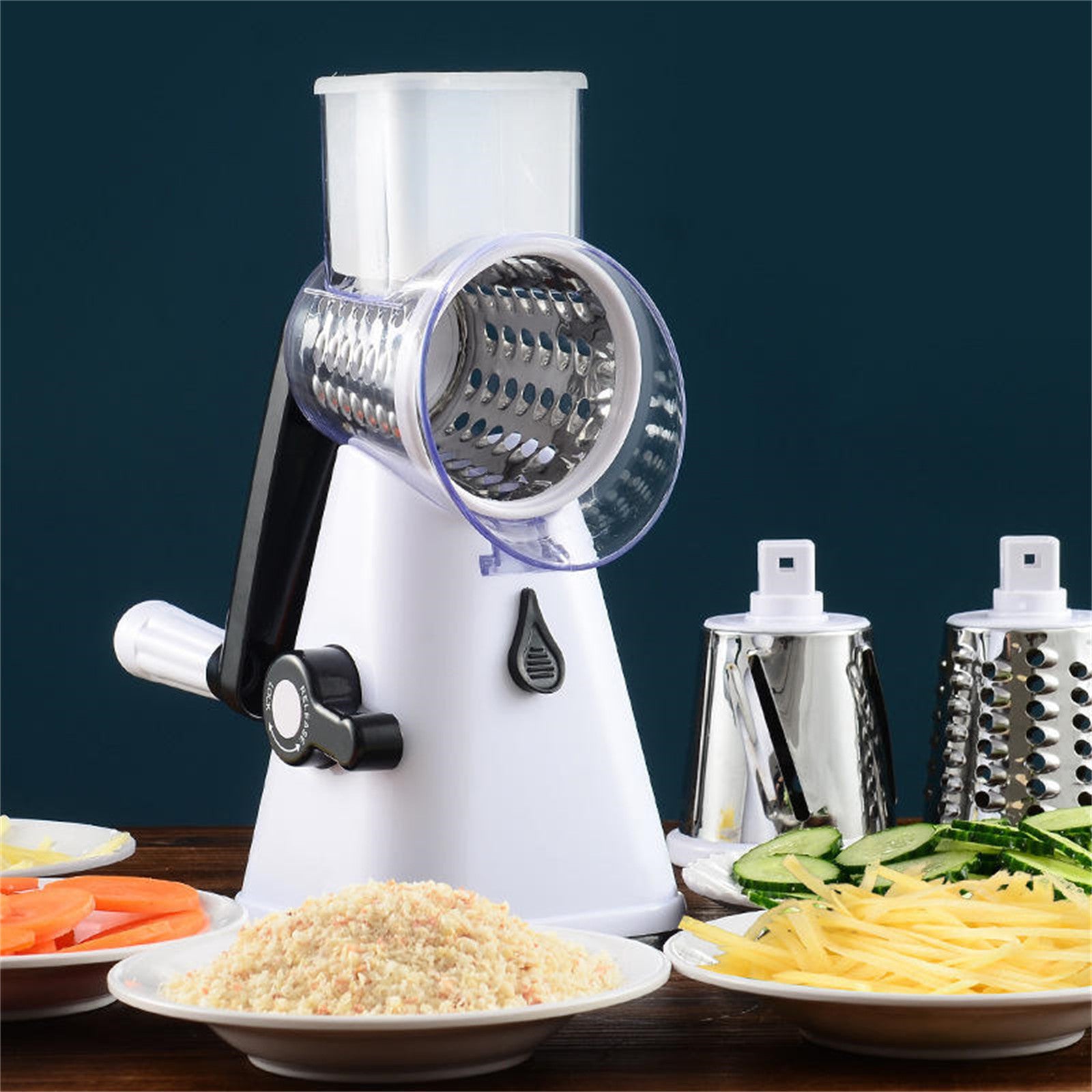 Multi-Functional Vegetable Cutter | 1 Set with 3 Roller Graters