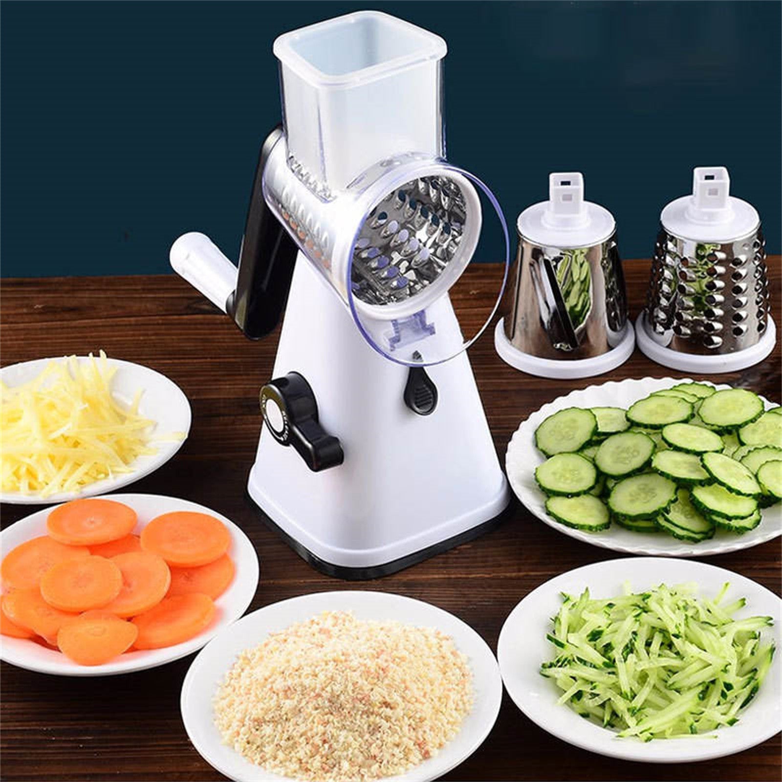 Multi-Functional Vegetable Cutter | 1 Set with 3 Roller Graters