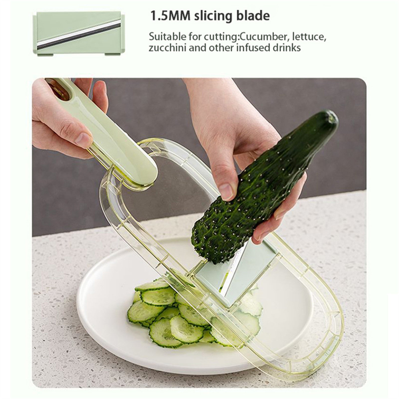 6-in-1 Stainless Steel Fruit Vegetable Slicer Set