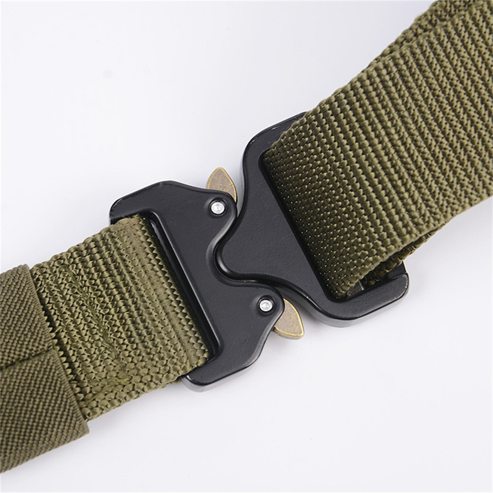 Durable Nylon Tactical Belt for Men, Military Green - Mountgear