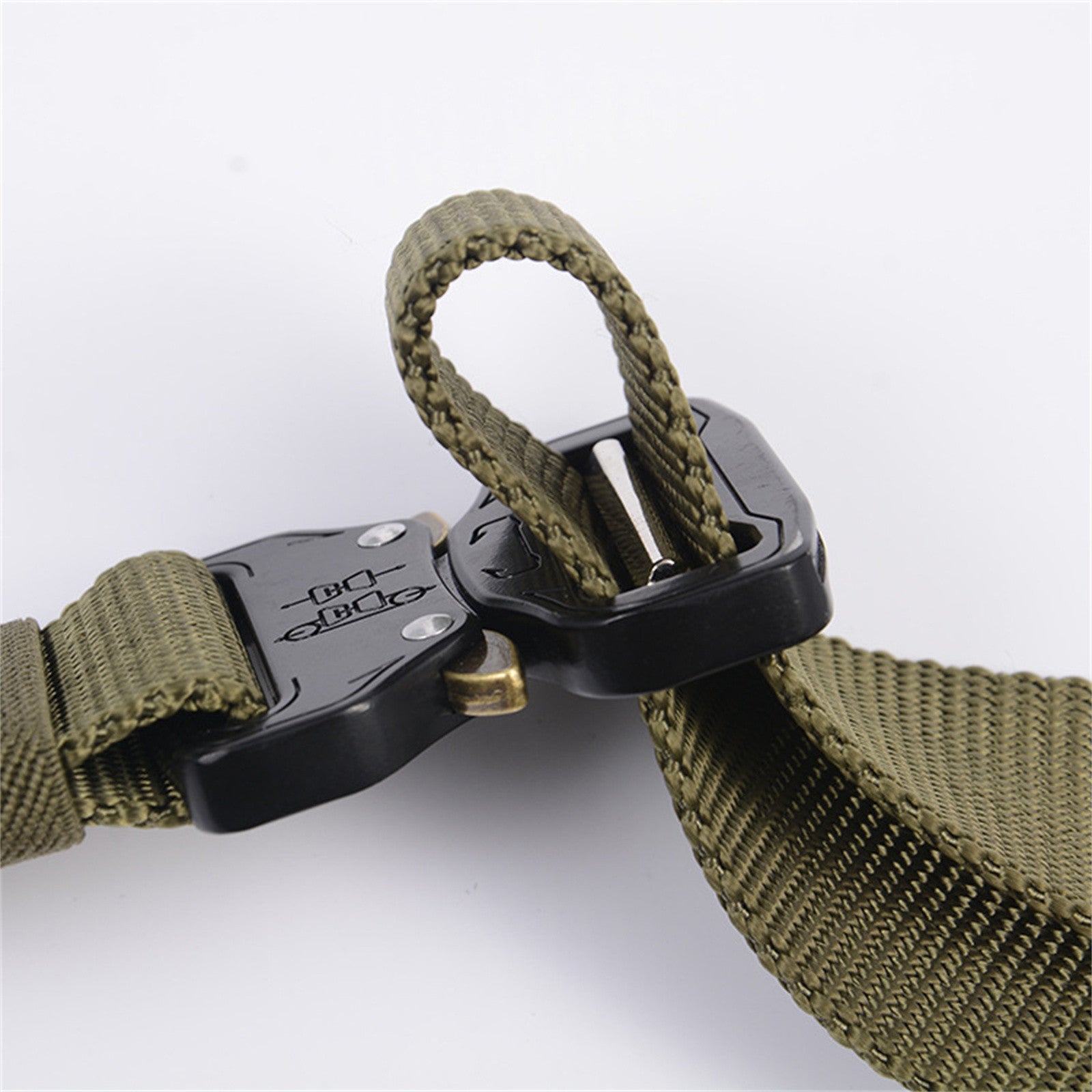 Durable Nylon Tactical Belt for Men, Military Green - Mountgear