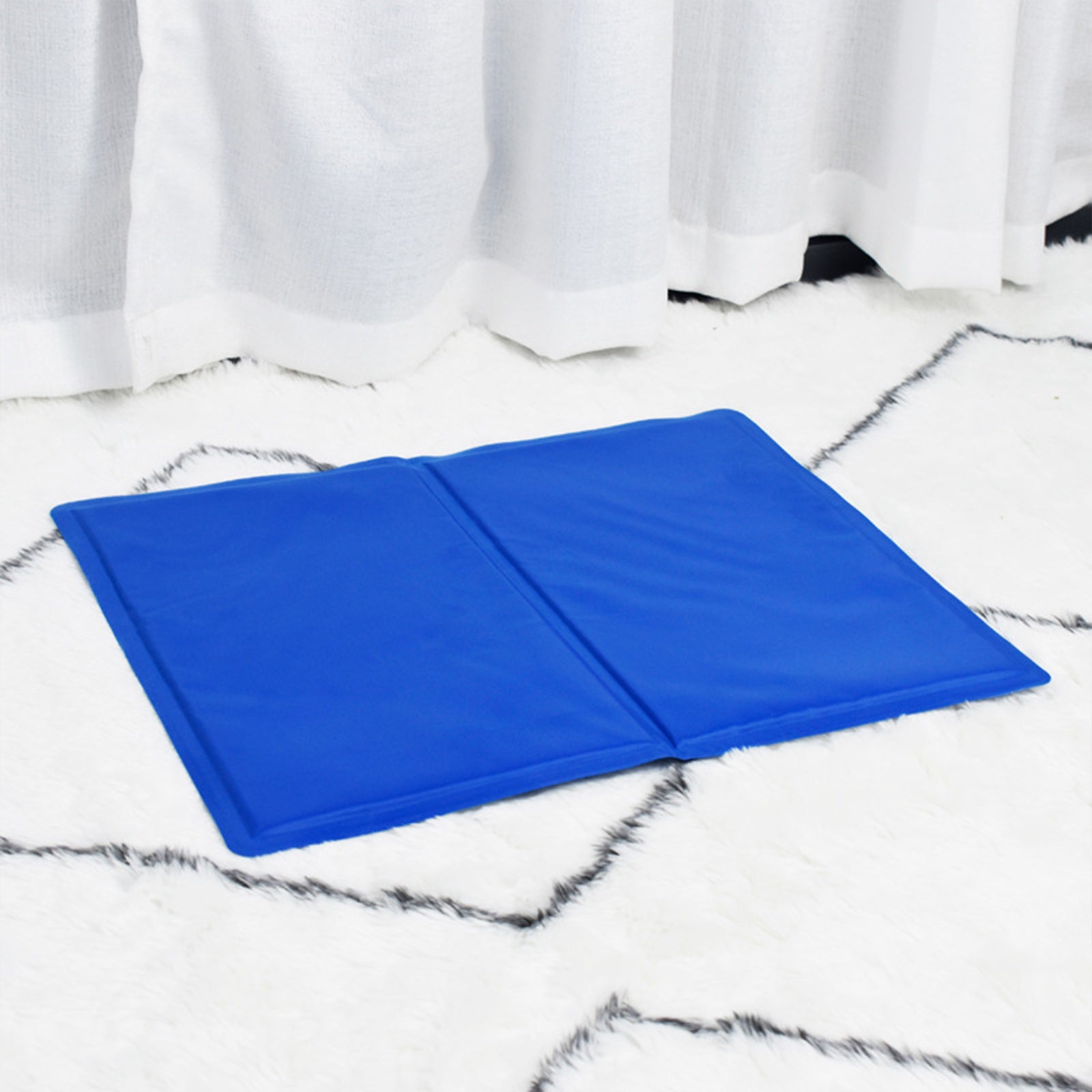 Large Blue Pet Cooling Pad, Waterproof & Comfortable Cushion