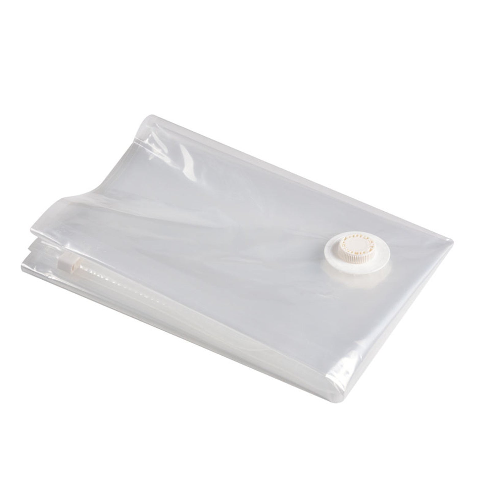 White Vacuum Compression Storage Bag L, PA+PE Material