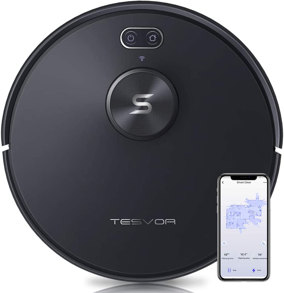 2700Pa Robot Vacuum Cleaner, Mop, AI Navigation, Wifi - Tesvor