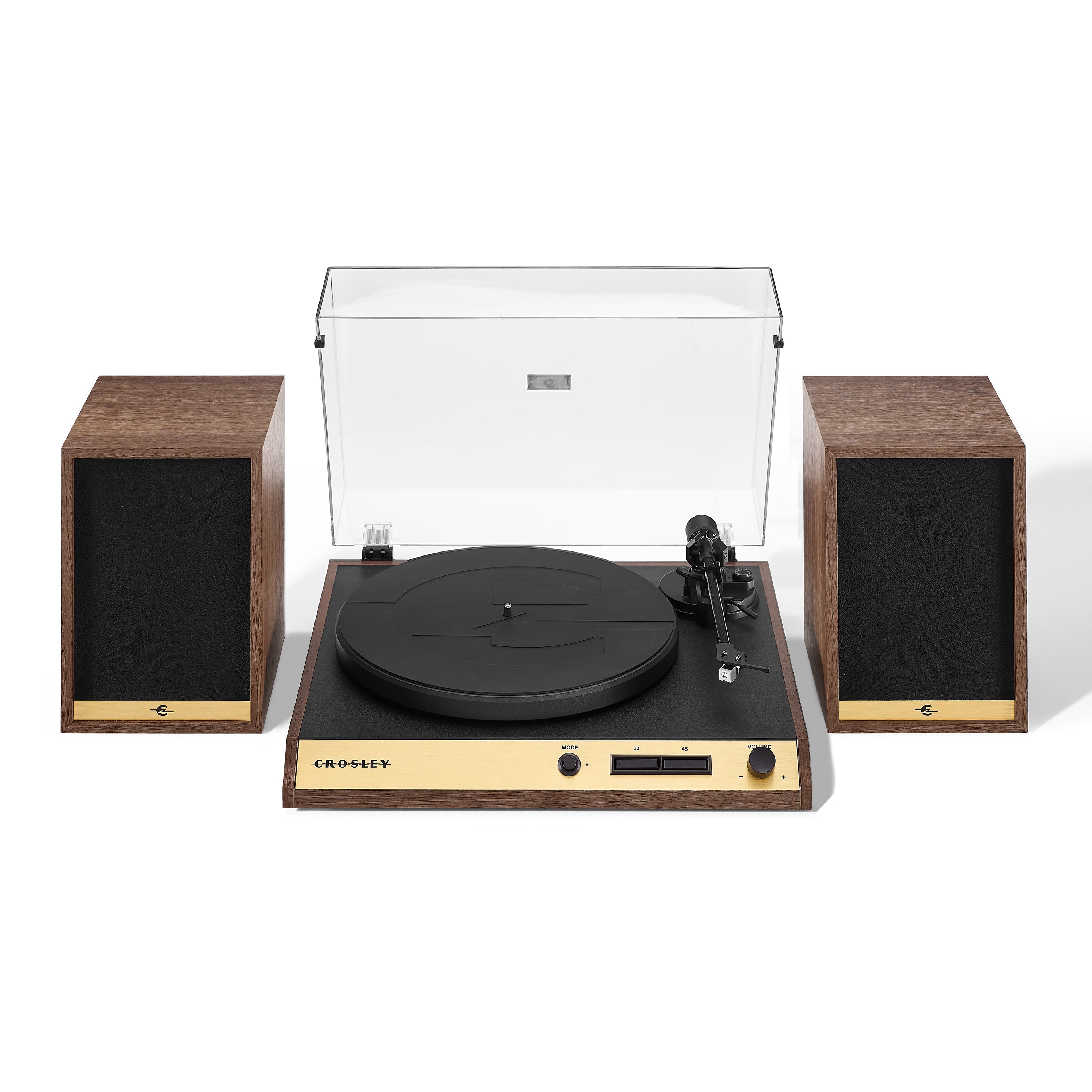 2-Speed Vinyl Turntable & Speakers, Bluetooth - Crosley C72