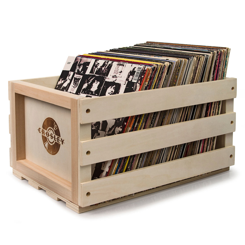 Crosley Cruiser Bluetooth Portable Turntable - Blush Pink + Bundled Crosley Record Storage Crate