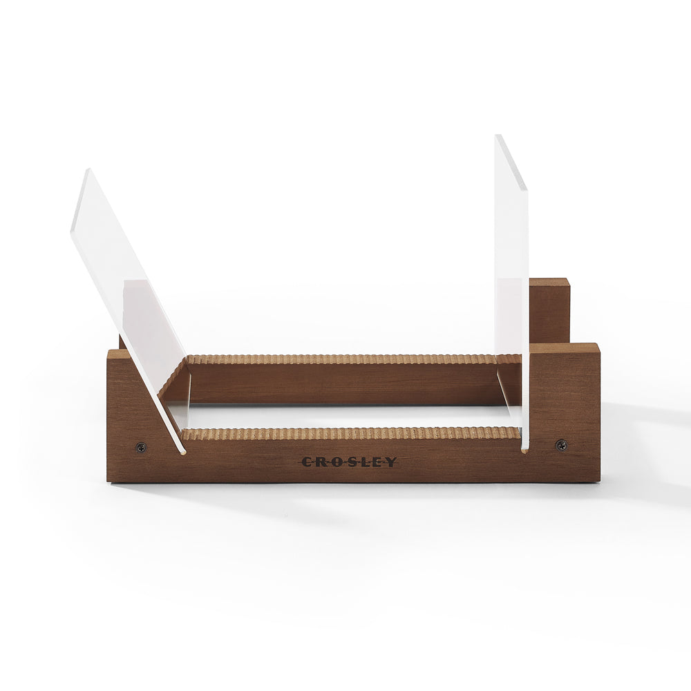 Crosley Cruiser Bluetooth Portable Turntable - Silver + Bundled Crosley Record Storage Display Stand