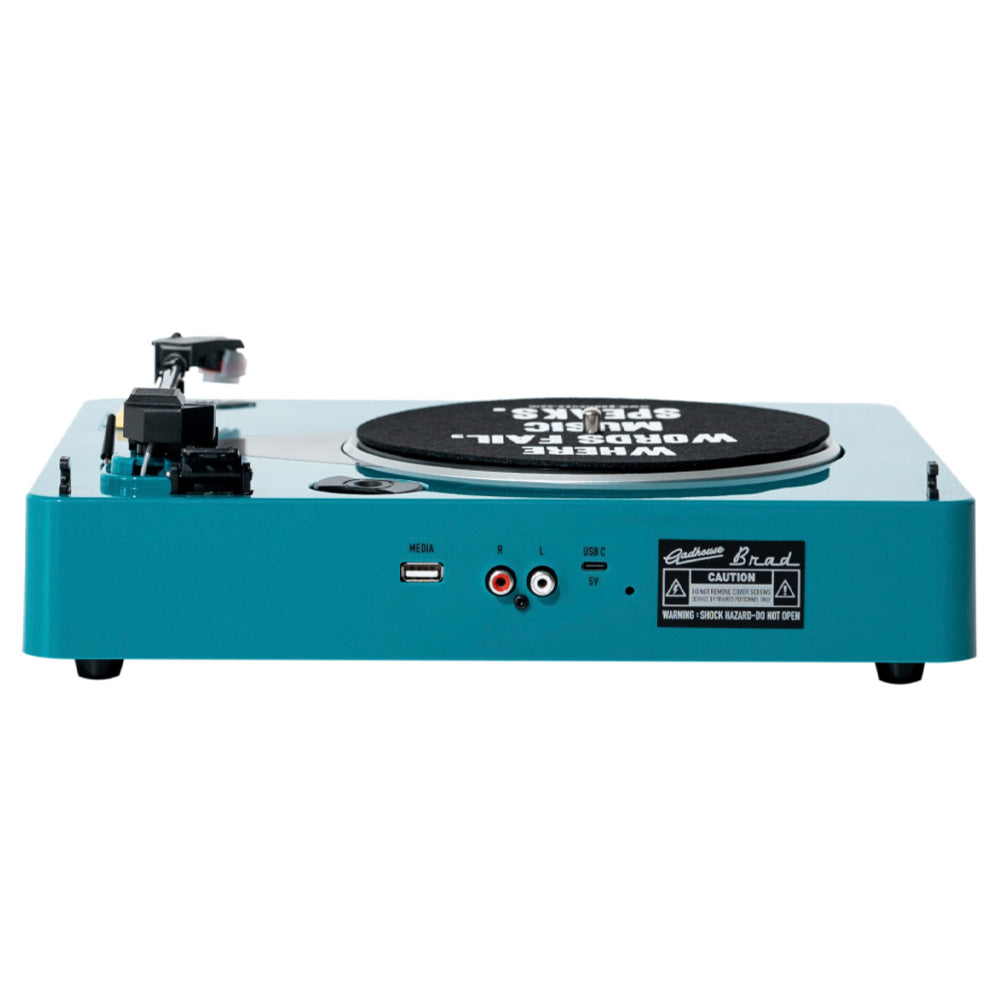 Gadhouse Brad MKII Record Player - Green + Bundled Majority D40X Bluetooth Speakers