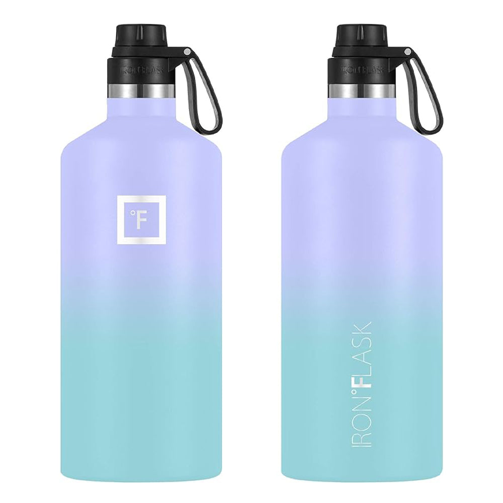 64oz Insulated Leak-Proof Water Bottle, 3 Lids - Iron Flask