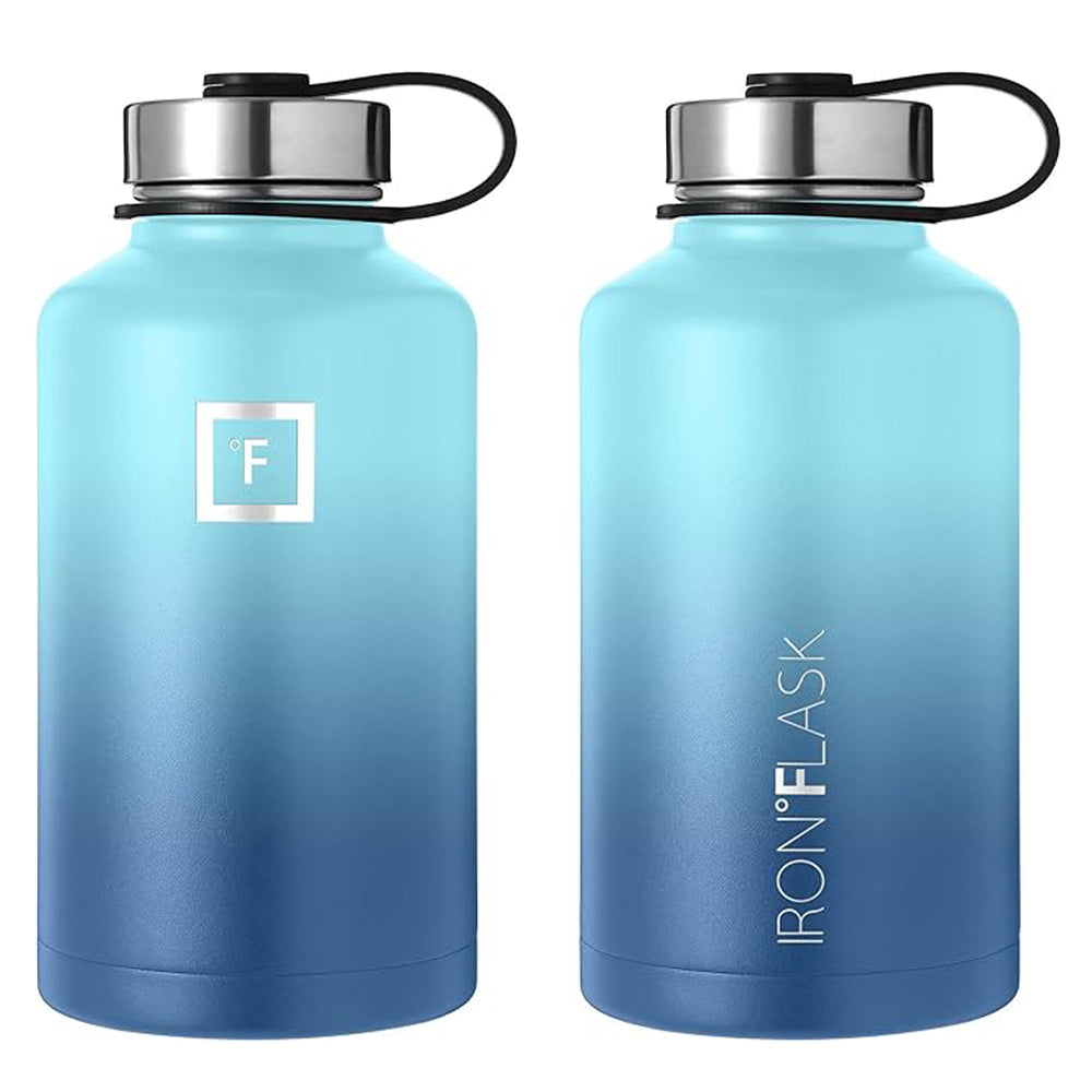 Leak-proof Wide Mouth Vacuum Insulated Bottle, 64oz, Iron Flask