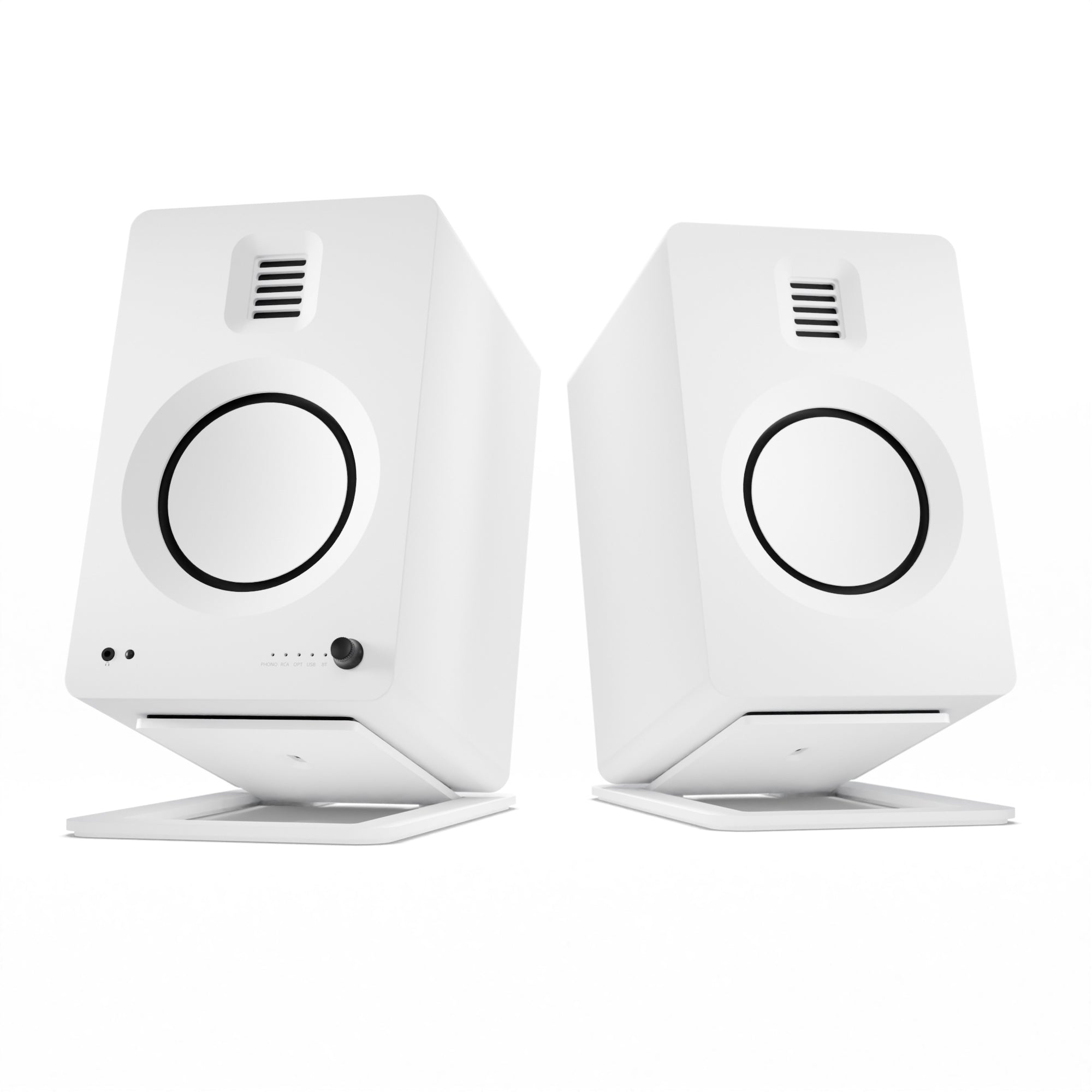 Kanto TUK 260W AMT Tweeters Bookshelf Speakers Pair with Stands