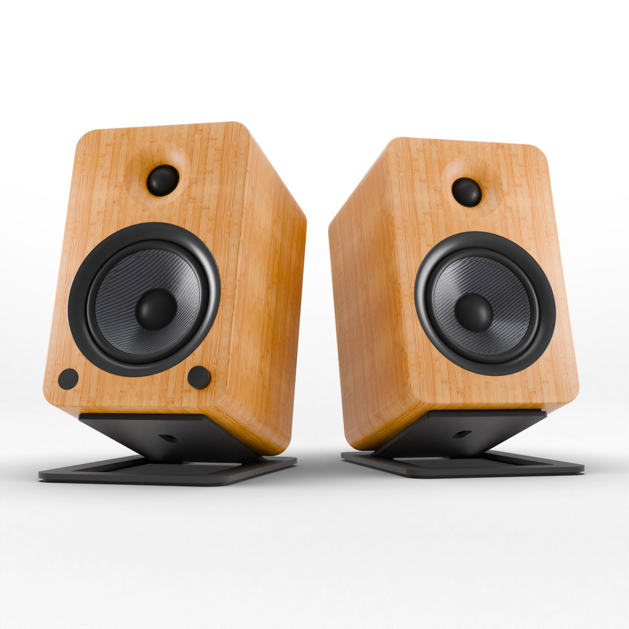 200W Bluetooth Bookshelf Speakers w/ Phono Preamp, Stands | Kanto