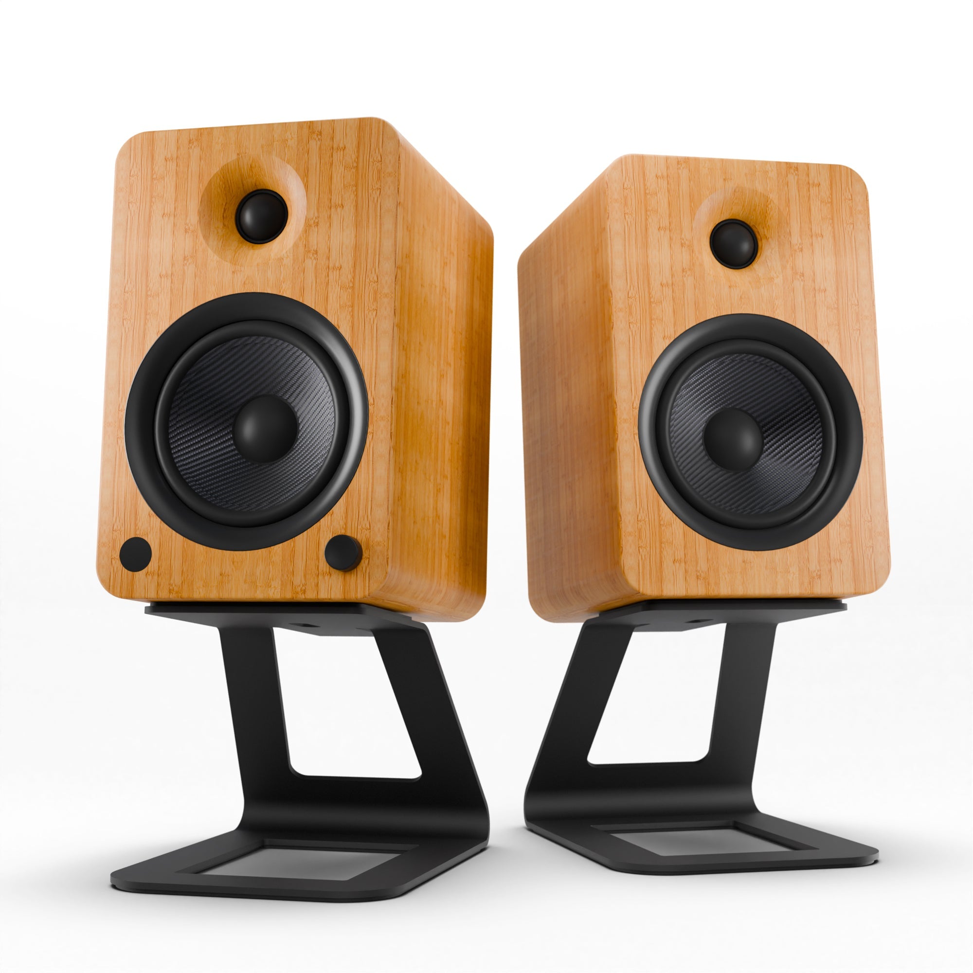 200W Bluetooth Powered Bookshelf Speakers w/ Stands - Kanto YU6