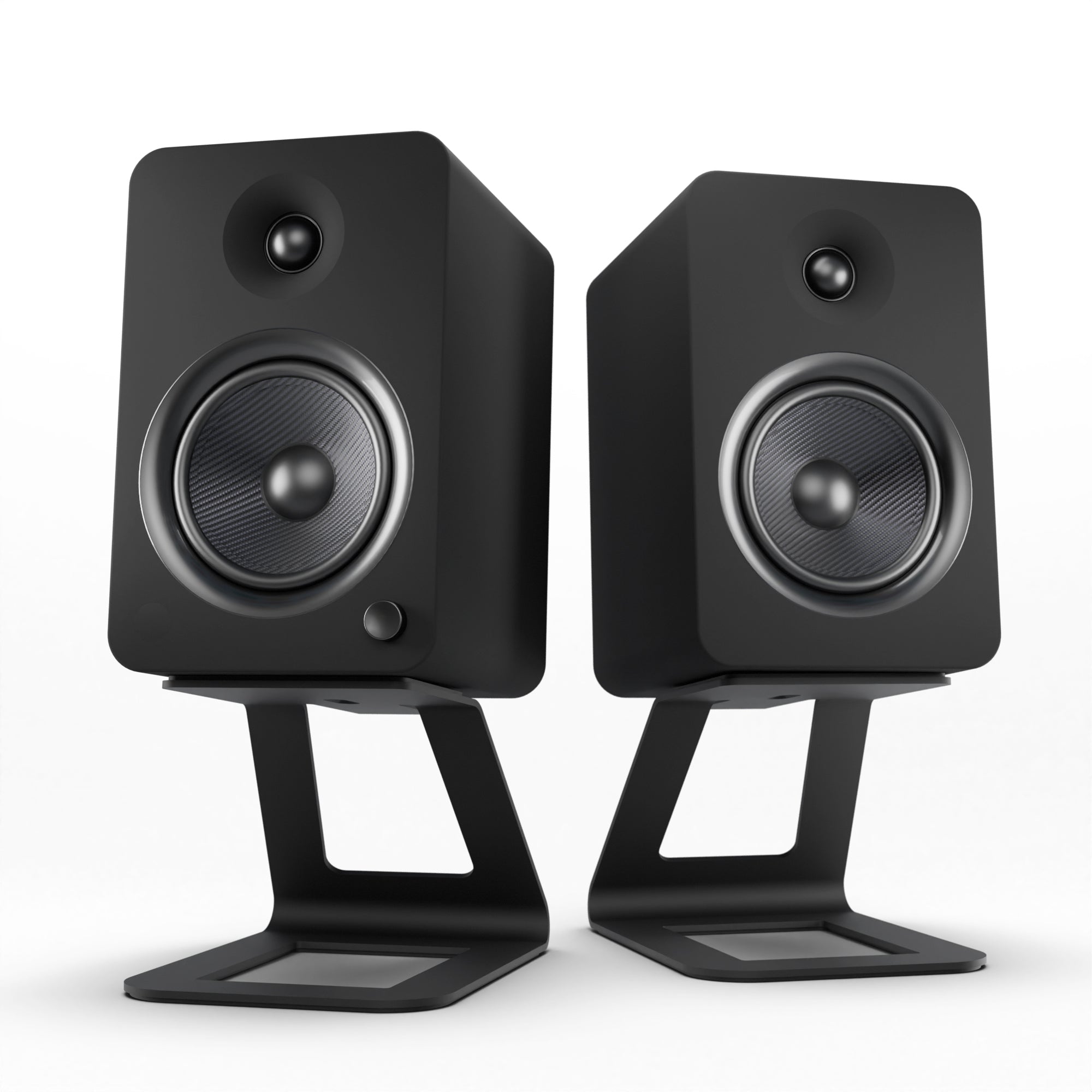 Kanto YU6 200W Bluetooth Bookshelf Speakers, Phono Preamp, Stands