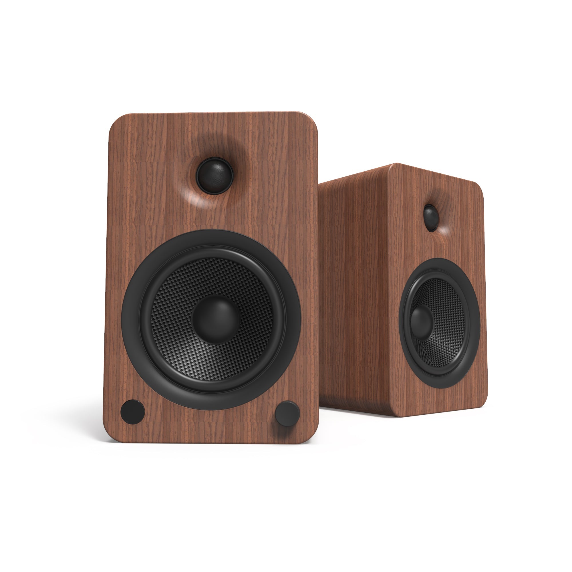 200W Bluetooth Bookshelf Speakers, 5.25" Kevlar Drivers, Phono Preamp + Stands - Kanto YU6