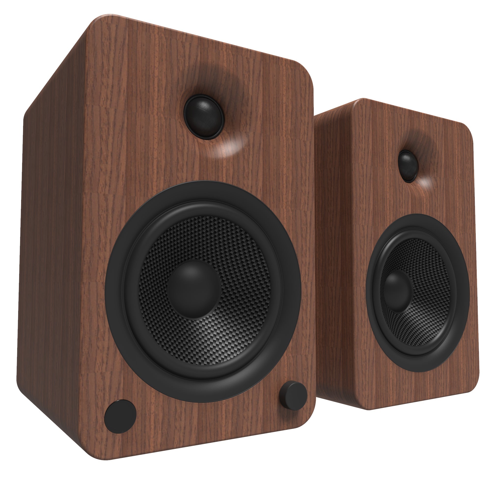 200W Bluetooth Bookshelf Speakers, 5.25" Kevlar Drivers, Phono Preamp + Stands - Kanto YU6