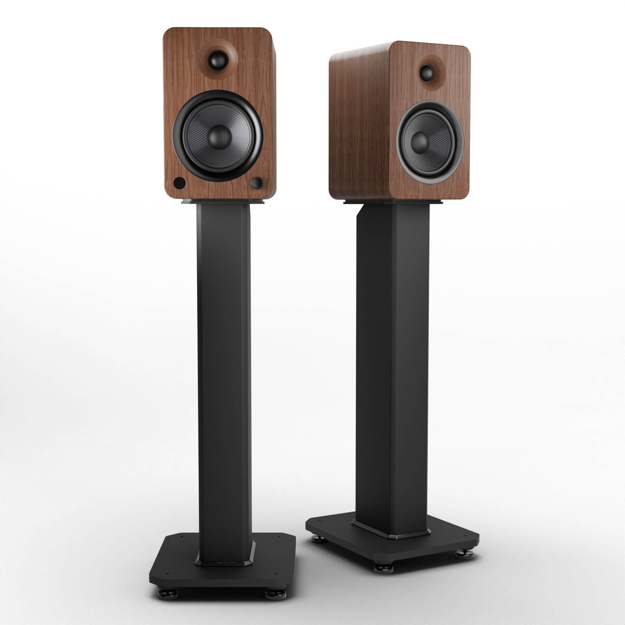 High-Powered Bluetooth Bookshelf Speakers with Stands