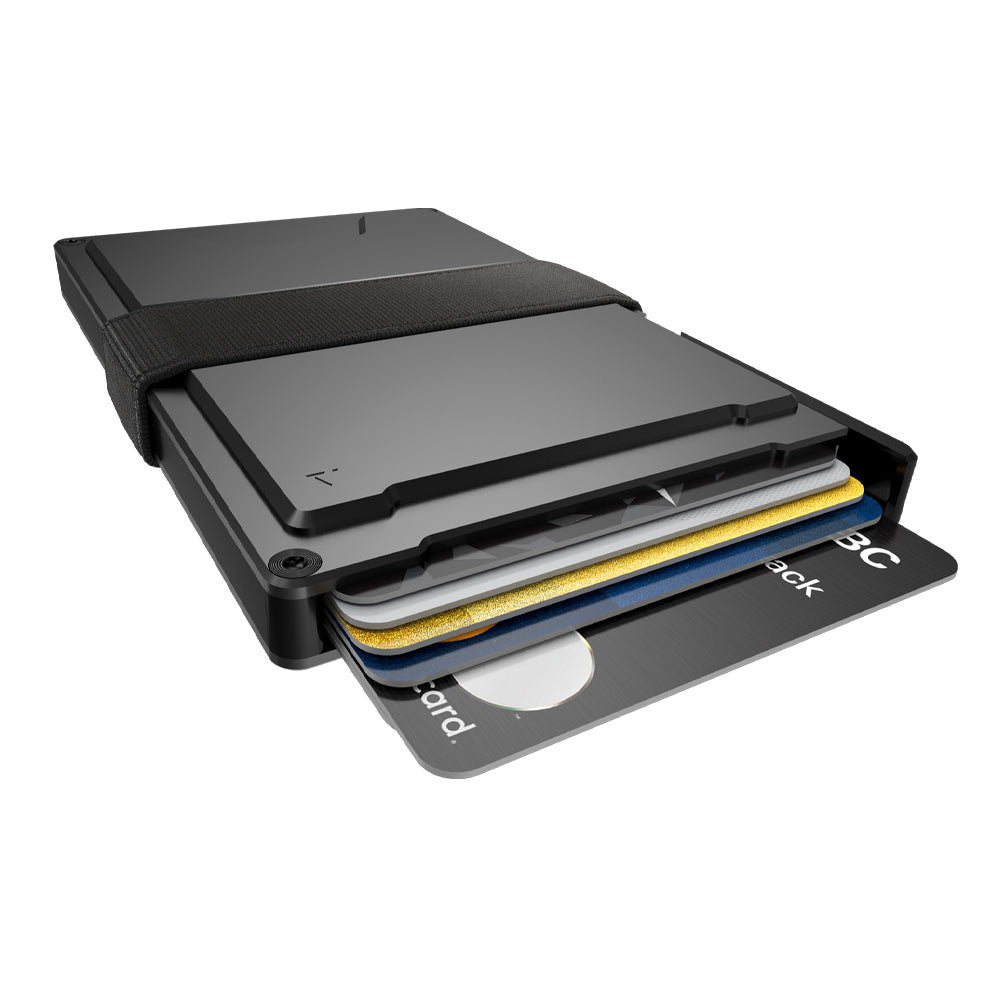 KeySmart Statik Wallet, Holds Up to 15 Cards, Plus Cash, RFID Blocking