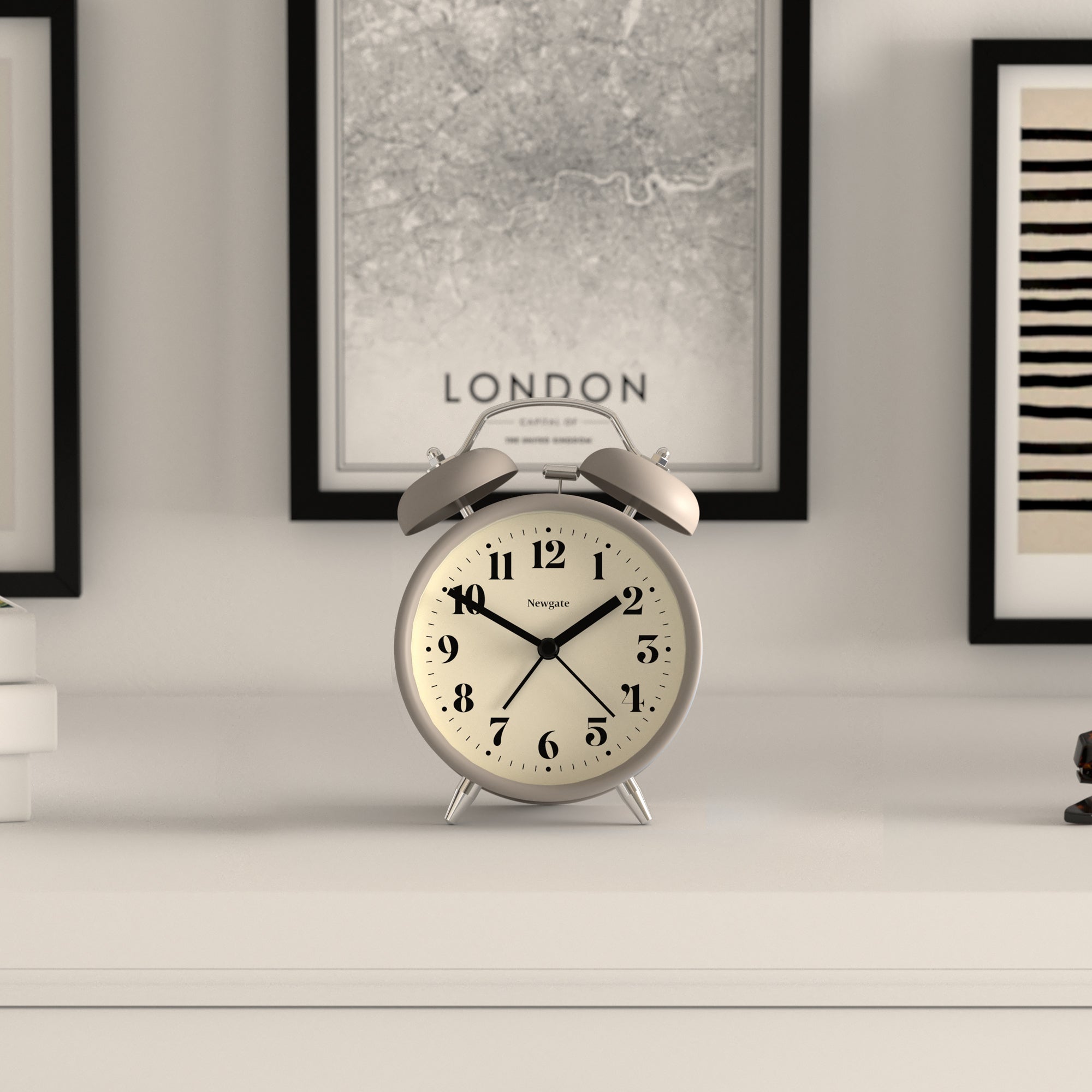 Silent-Sweep Alarm Clock, Matt Stone, Graphic Dial, Newgate