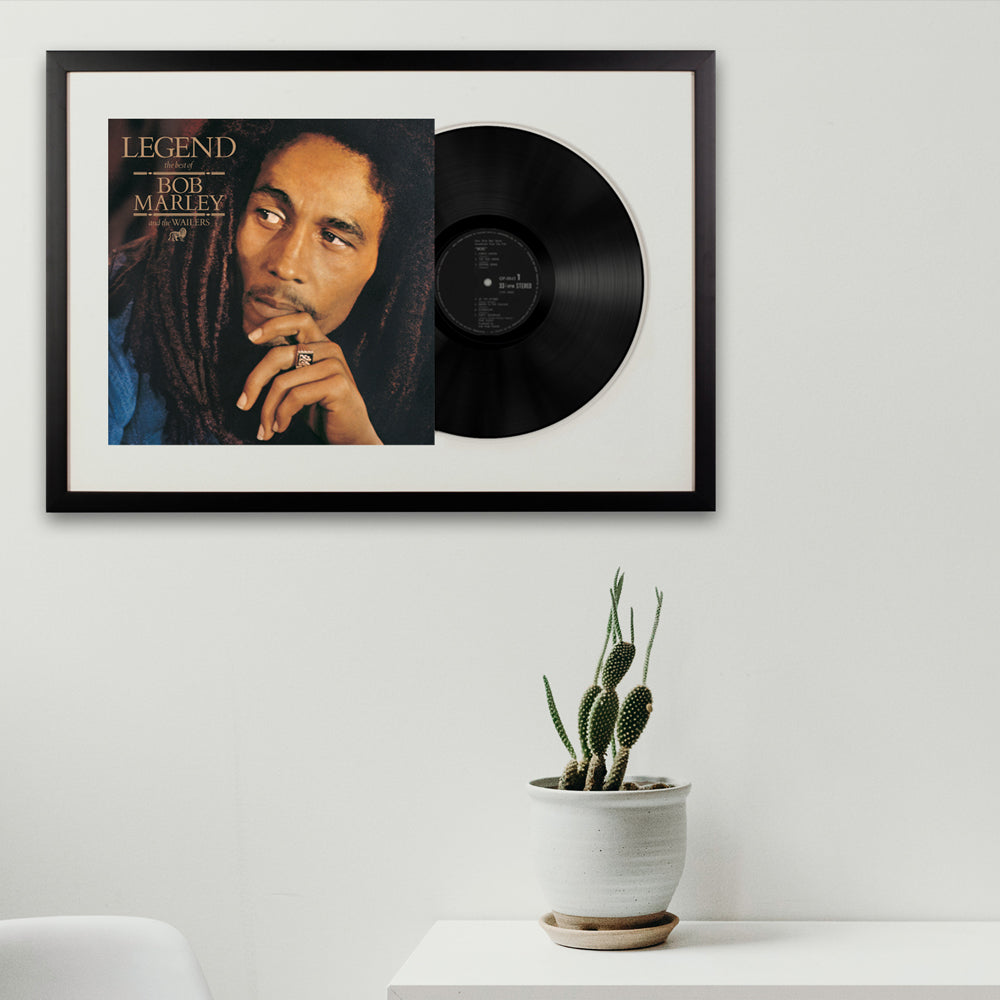 Framed Vinyl Album Art - All Wood, UV-Filtered - 75x47.5 cm