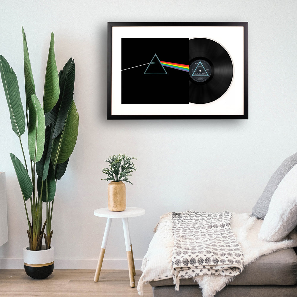 Framed Vinyl Album Art - All Wood, UV-Filtered - 75x47.5 cm